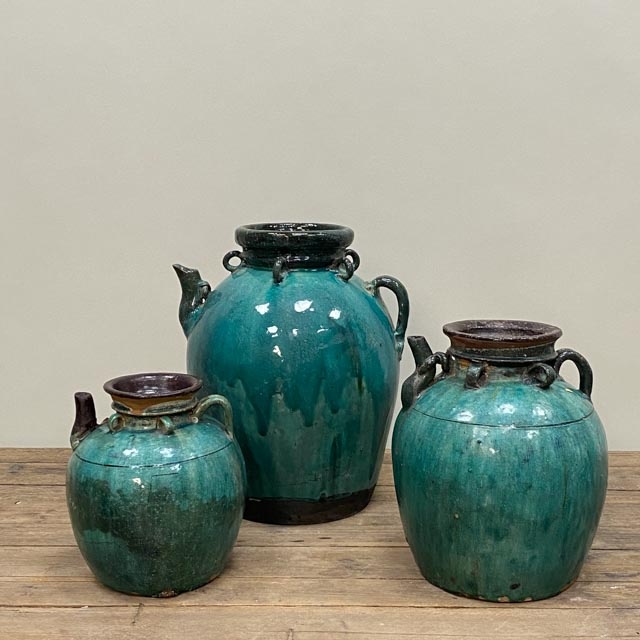 snelheid roekeloos Chemicus Grote decoratieve turquoise wijnkruik | Antieke potten | The Silk Road  Collection