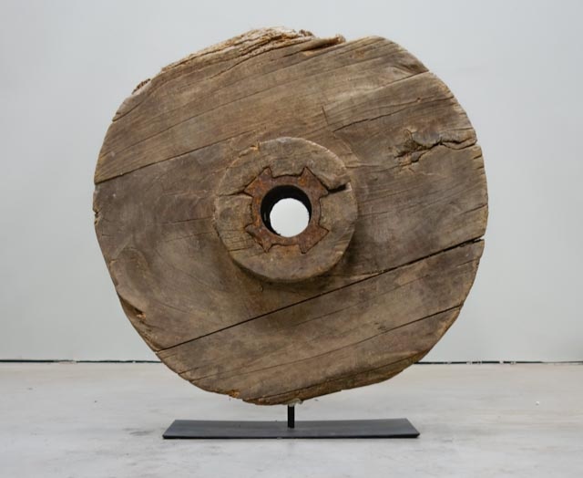 ancient wooden wheel
