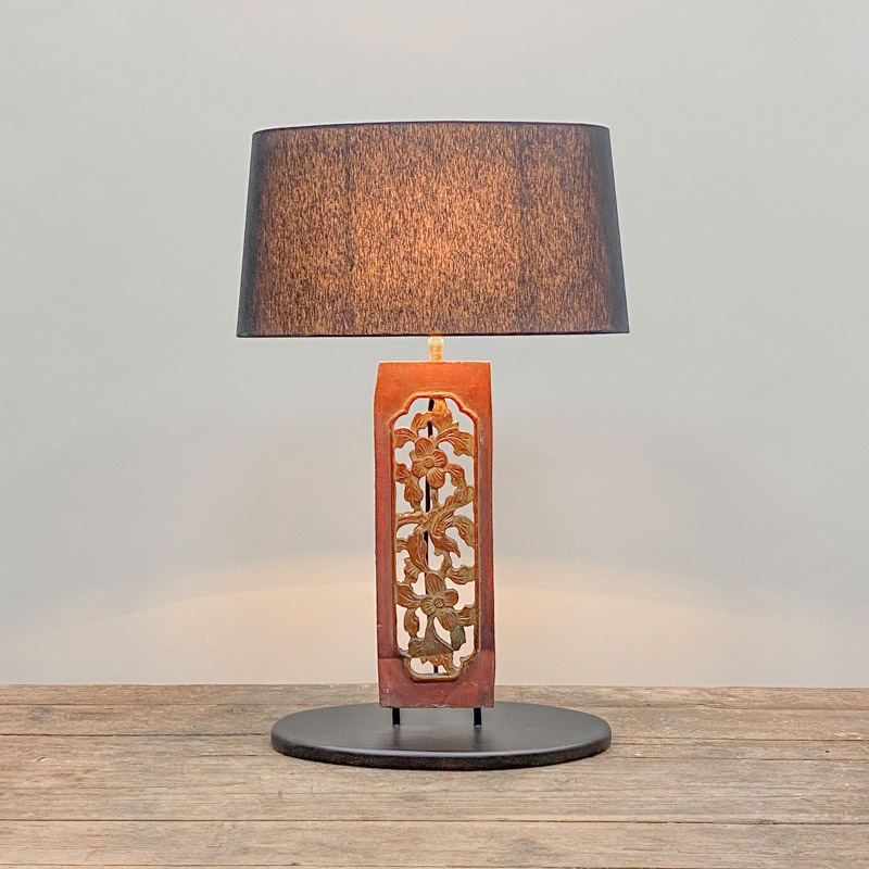 Antieke houten als tafellamp | Design tafellampen Road Collection
